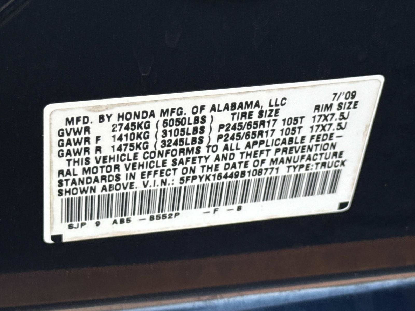 Used 2009 Honda Ridgeline RTS image 23