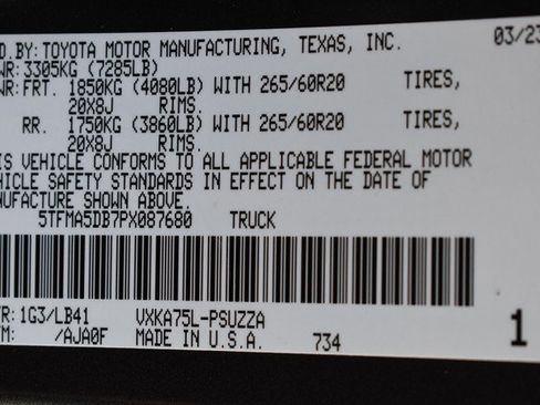 Used 2023 Toyota Tundra 1794 Edition image 34