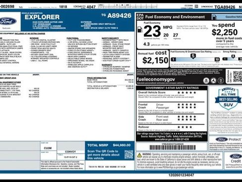 Used 2026 Ford Explorer Active AWD/4WD image 33