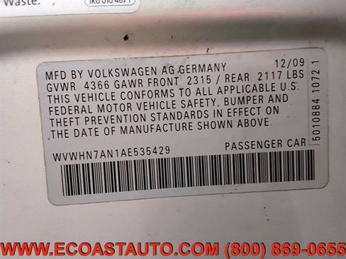 Used 2010 Volkswagen CC Luxury FWD image 18