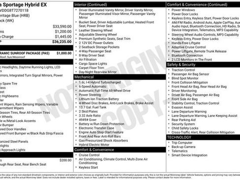New 2026 Kia Sportage EX w/ EX Panoramic Sunroof Package image 15