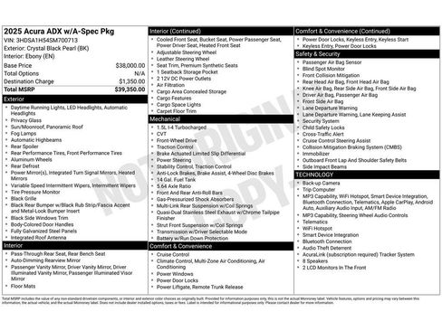 Used 2025 Acura ADX A-Spec image 4