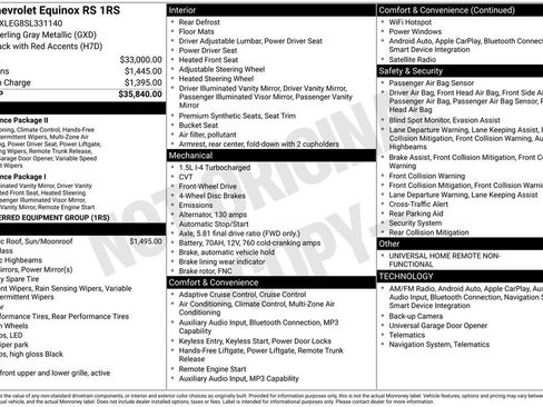 Used 2025 Chevrolet Equinox RS image 34