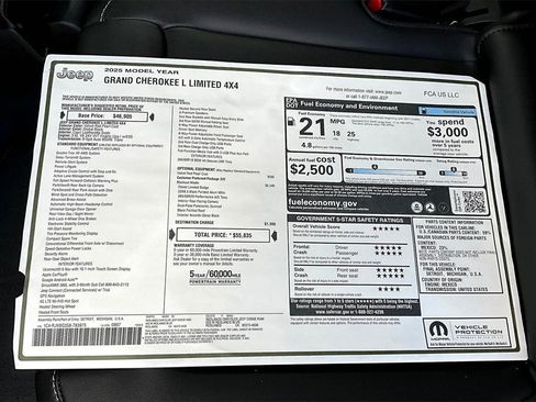 New 2025 Jeep Grand Cherokee L Limited image 15
