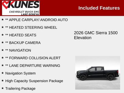 New 2026 GMC Sierra 1500 Elevation w/ Elevation Select Package