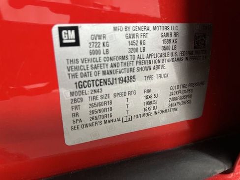 Certified 2018 Chevrolet Colorado LT w/ LT Convenience Package image 33