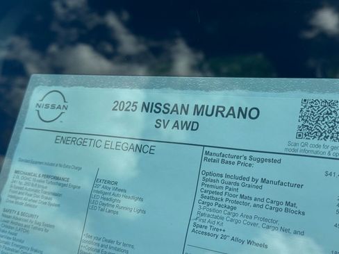 New 2025 Nissan Murano SV w/ Cargo Package image 24