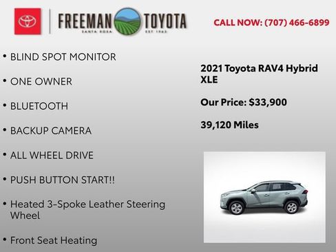 Used 2021 Toyota RAV4 XLE w/ XLE Grade Weather Package AWD/4WD image 9