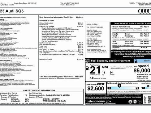Used 2023 Audi SQ5 Premium Plus w/ Premium Plus Package image 6