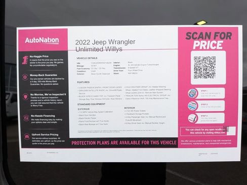 Used 2022 Jeep Wrangler Unlimited Sport AWD/4WD image 23