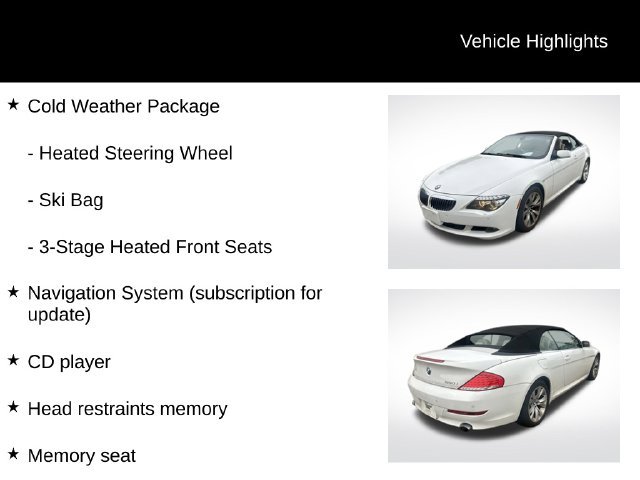 Used 2008 BMW 650i Convertible RWD image 7