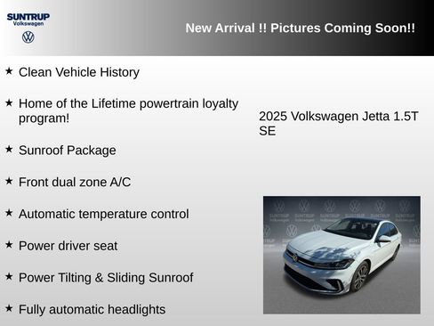 Used 2025 Volkswagen Jetta SE w/ Sunroof Package FWD image 6