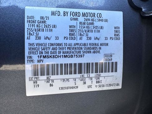 Used 2021 Ford Explorer XLT AWD/4WD image 30