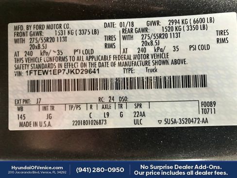 Used 2018 Ford F150 XL w/ Equipment Group 101A Mid AWD/4WD image 20