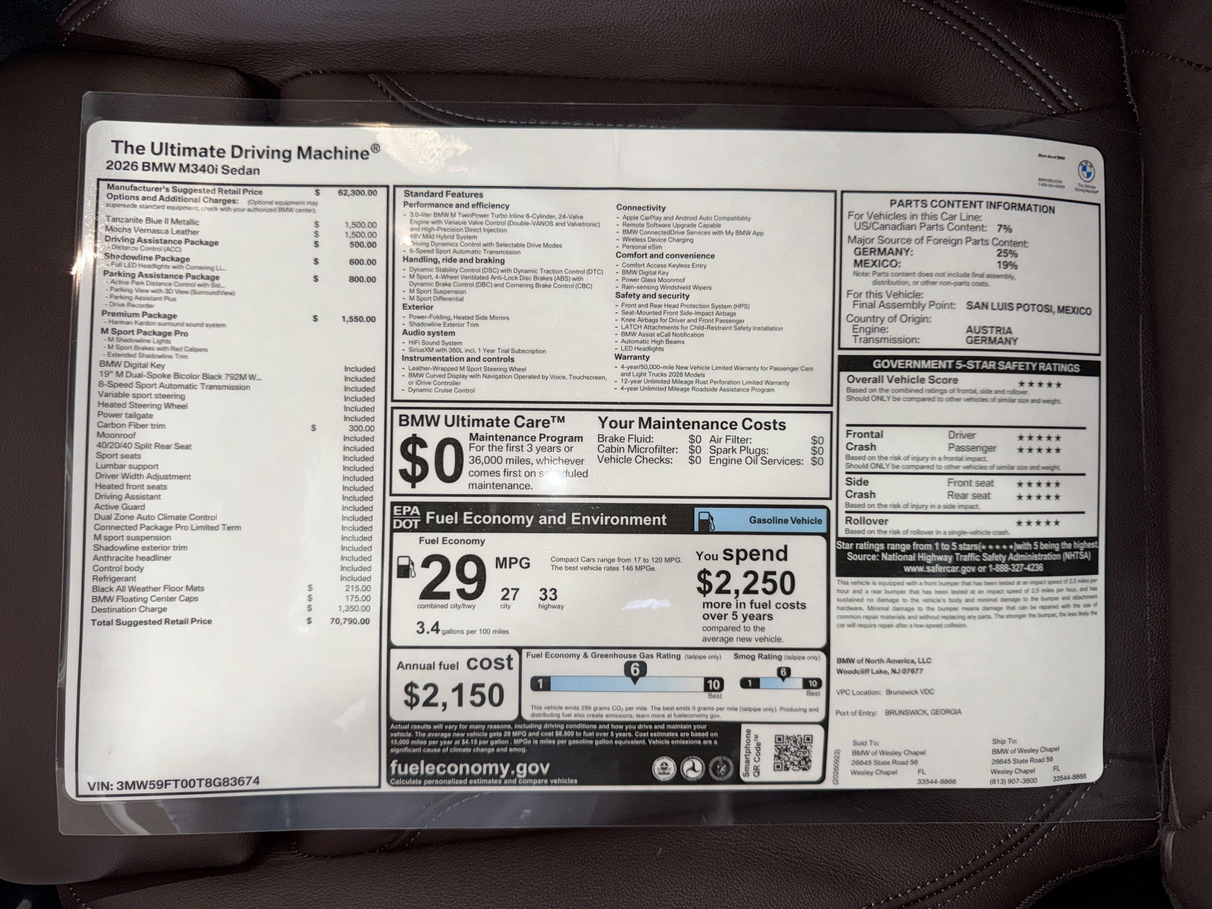 New 2026 BMW M340i w/ Premium Package RWD image 26