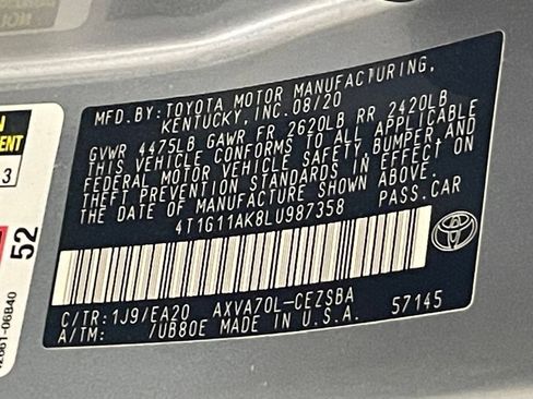 Used 2020 Toyota Camry SE FWD image 33