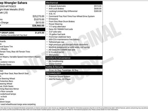 Used 2004 Jeep Wrangler Sahara w/ Dual Top Group image 2
