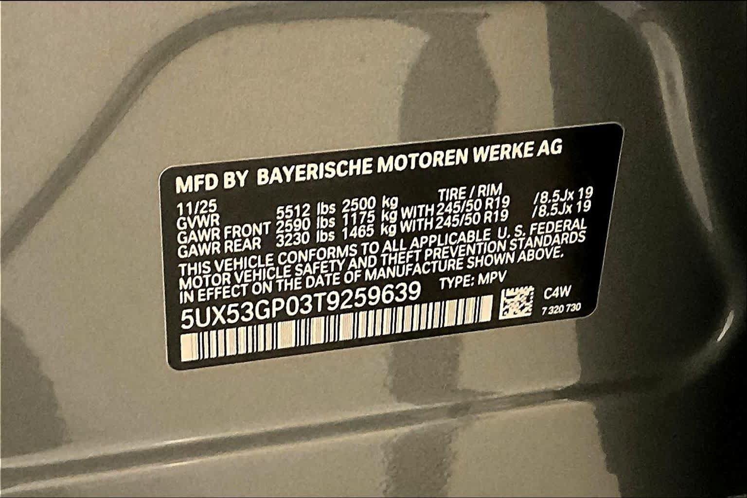 Used 2026 BMW X3 xDrive30i w/ Convenience Package AWD/4WD image 18