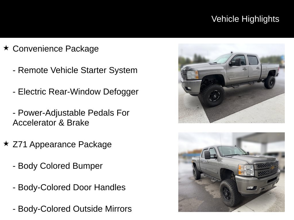 Used 2012 Chevrolet Silverado 2500 LT w/ Z71 Appearance Package AWD/4WD image 11