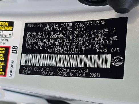 New 2025 Lexus ES 350 w/ Premium Package image 35