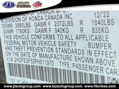 Used 2023 Honda Civic Sport image 18