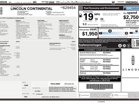 Used 2017 Lincoln Continental Reserve w/ Luxury Package image 3