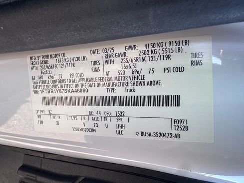 Used 2025 Ford Transit 250 Low Roof w/ Exterior Upgrade Package RWD image 44