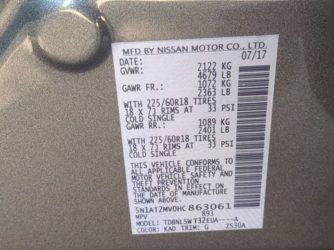 Used 2017 Nissan Rogue SL w/ SL Premium Package AWD/4WD image 32