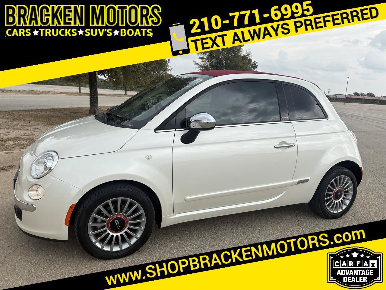 Used 2012 FIAT 500 Lounge w/ Luxury Leather Pkg FWD image 1