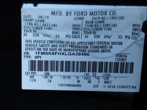 Used 2020 Ford Explorer Limited w/ Class III Trailer Tow Package image 36