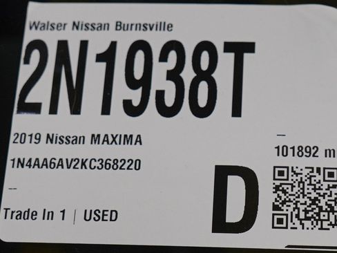 Used 2019 Nissan Maxima Platinum w/ Sport Mat Group image 31