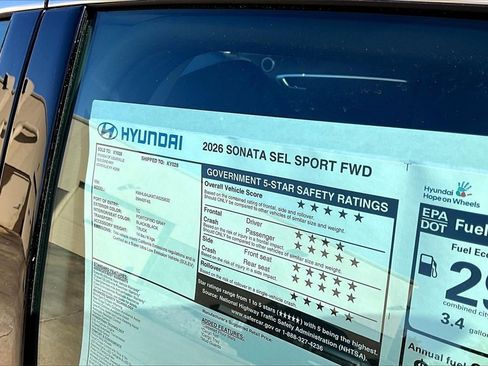 New 2026 Hyundai Sonata SEL image 12