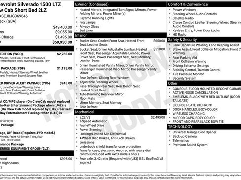 Used 2018 Chevrolet Silverado 1500 LTZ Z71 w/ Redline Edition image 43