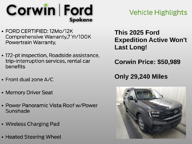 Used 2025 Ford Expedition Active AWD/4WD image 12