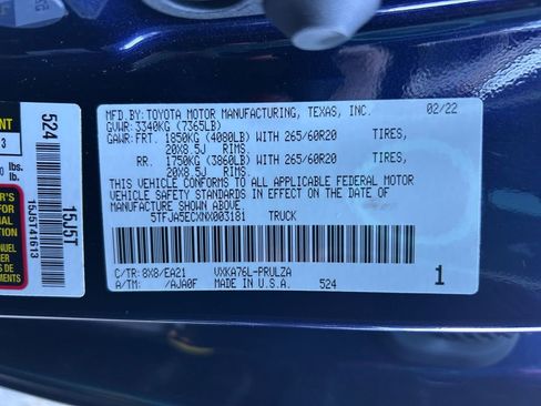 Used 2022 Toyota Tundra Limited w/ TRD Off-Road Package image 34