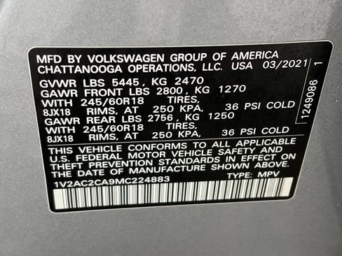 Used 2021 Volkswagen Atlas Cross Sport S image 29