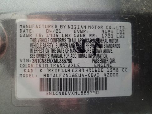 Used 2021 Nissan Versa SV FWD image 33