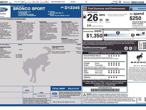 Used 2022 Ford Bronco Sport Big Bend AWD/4WD image 8