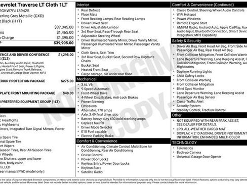 Certified 2023 Chevrolet Traverse LT FWD image 13