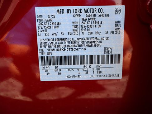 New 2026 Ford Explorer ST-Line w/ ST-Line Street Pack AWD/4WD image 28