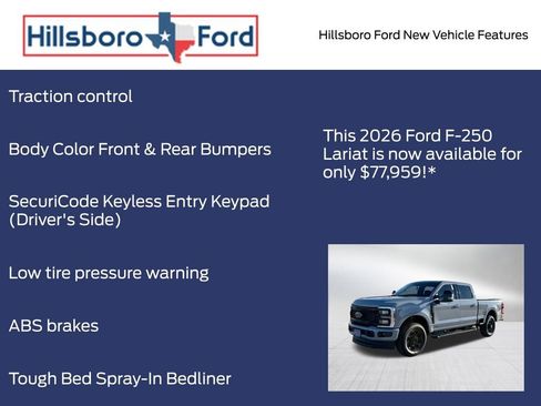 New 2026 Ford F250 Lariat w/ Black Appearance Package image 18