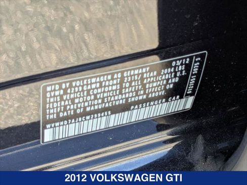 Used 2012 Volkswagen GTI 4-Door FWD image 20