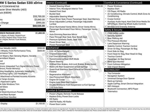 Used 2019 BMW 530i xDrive w/ Convenience Package image 43