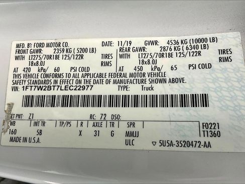 Used 2020 Ford F250 Lariat w/ Lariat Value Package image 34