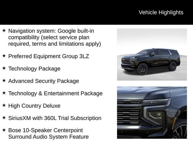 New 2026 Chevrolet Tahoe High Country AWD/4WD image 17