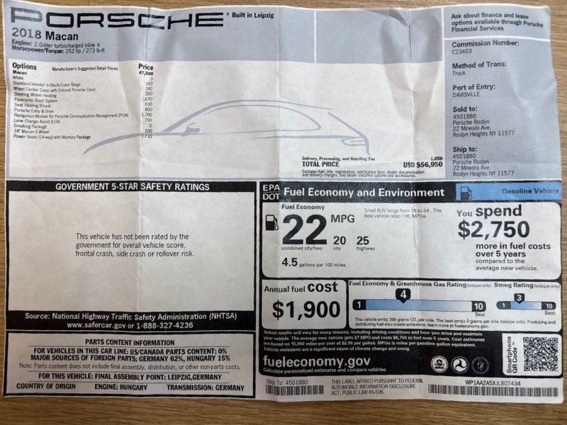 Used 2018 Porsche Macan AWD/4WD image 11