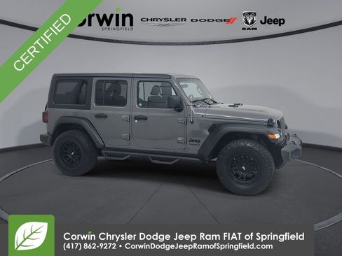 Certified 2021 Jeep Wrangler Unlimited Sport image 1