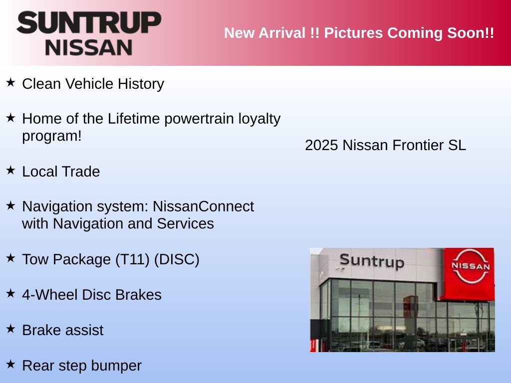 Used 2025 Nissan Frontier SL AWD/4WD image 2