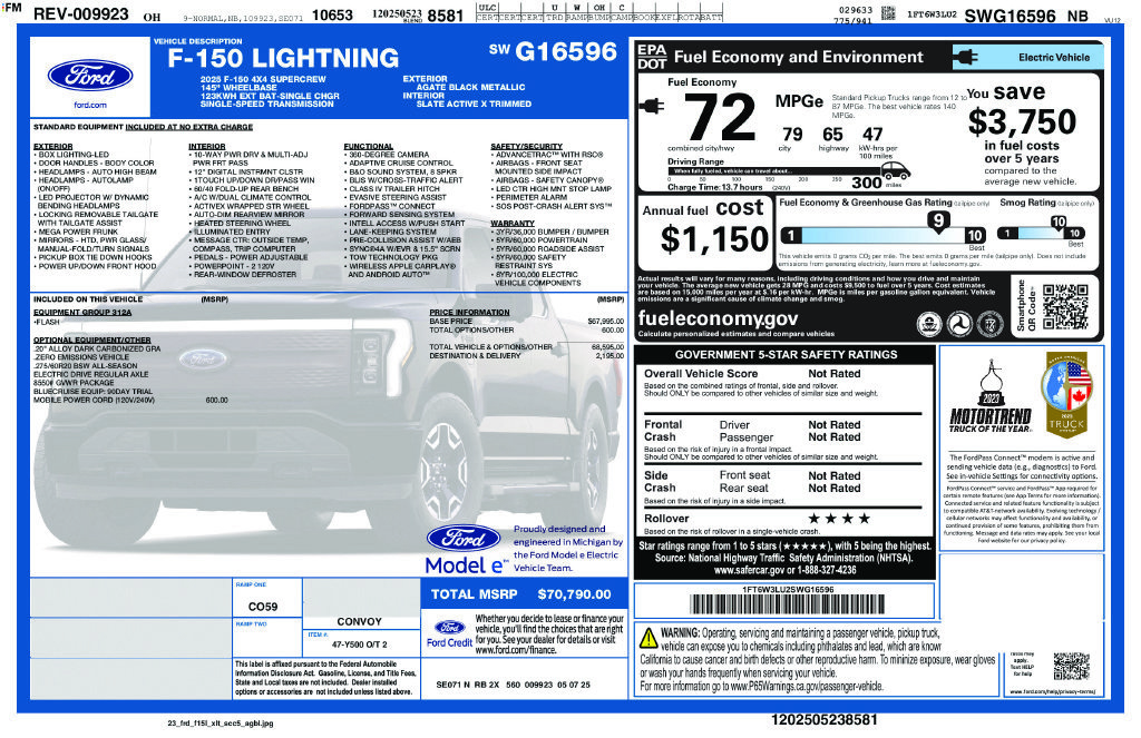 Used 2025 Ford F150 Lightning Flash AWD/4WD image 5