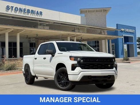 New 2026 Chevrolet Silverado 1500 Custom w/ Turbomax Blackout Package RWD image 1